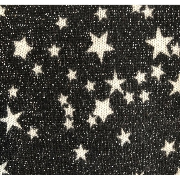 27 Miles Malibu Womens Sz S 100% CASHMERE Black Metallic Star Dipper Sweater - Picture 7 of 11